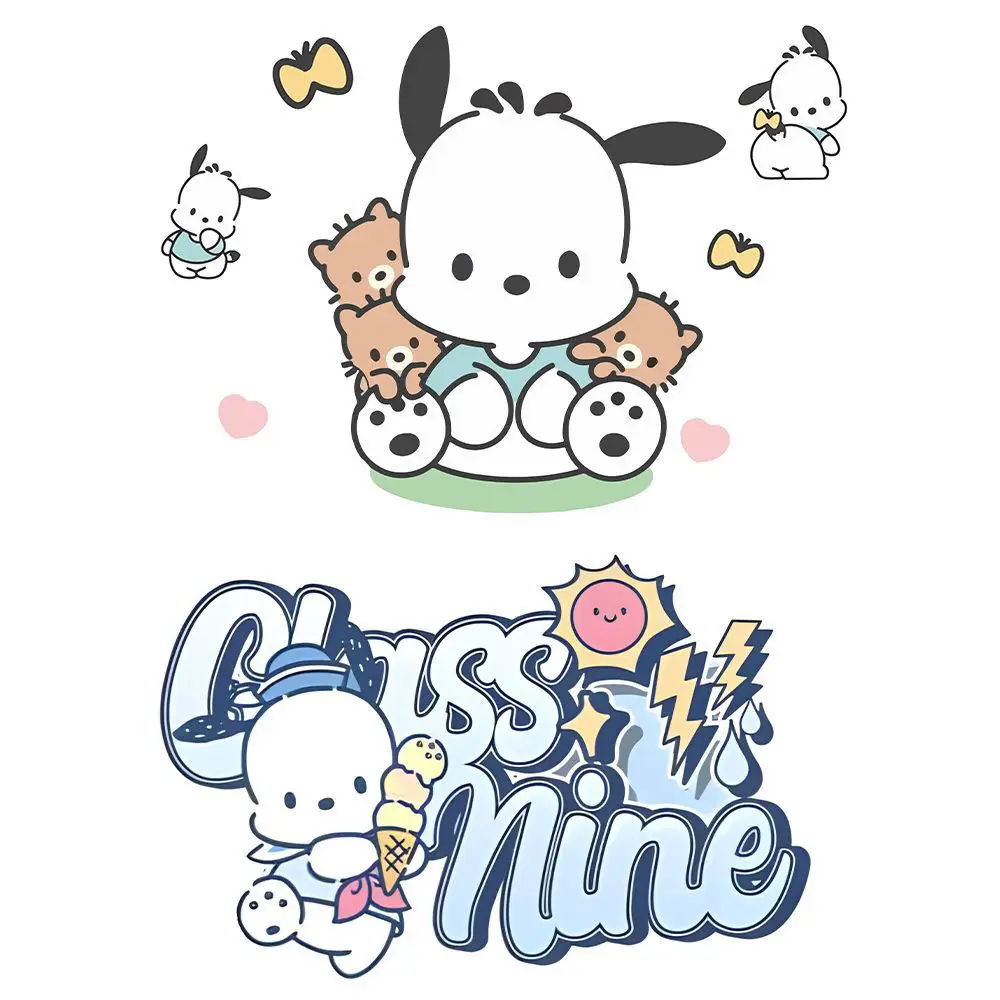 Sanrio Cartoon Pochacco Creative Personalized Toilet Sticker Kawaii My Melody Toilet Waterproof Sticker Wall Decoration Gift