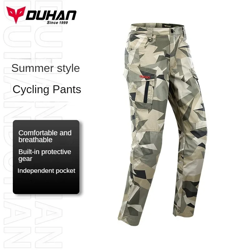 

Duhan Summer Motorcyclist Pants Man and Women Breathable Wear Resistant Motocross Pants Anti-fall Protective Riding Equipment