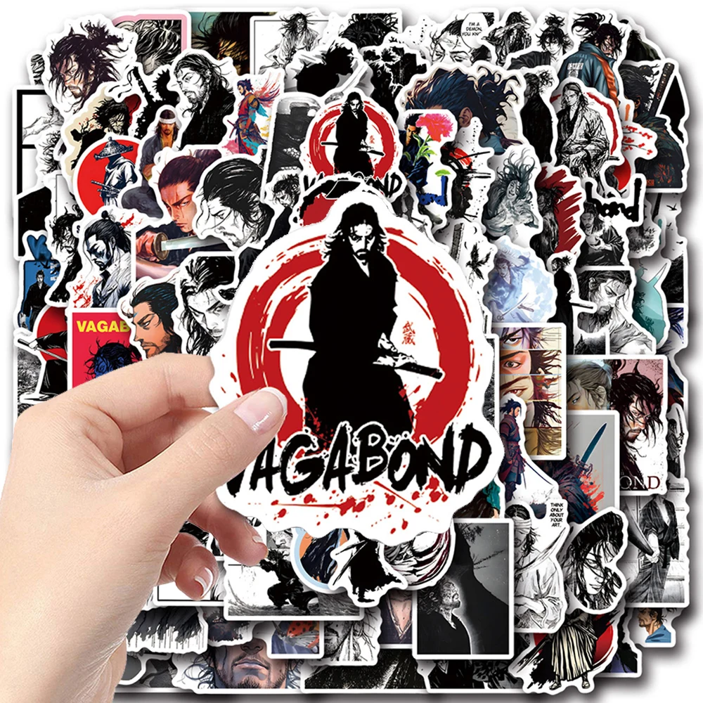 

10/30/50/110pcs Japanese Anime Vagabond Stickers Cartoon Decals DIY Notebook Skateboard Phone Helmet Cool Decoration Sticker Toy