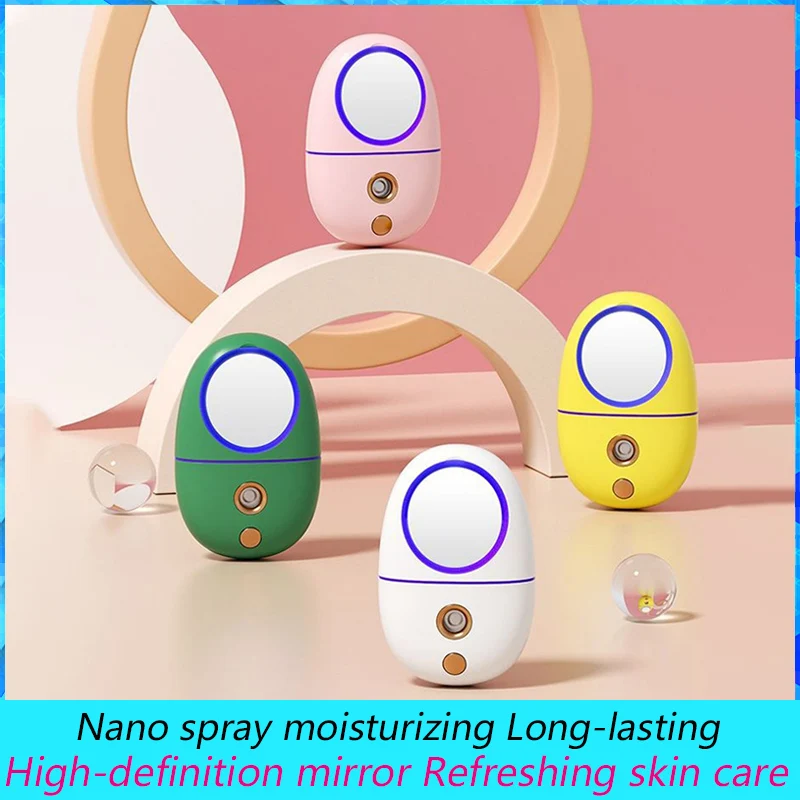 Electric Facial Beauty Device, Nano Spray, Moisturizing, High-definition Mirror, Refreshing Skin Care, Long-lasting USB ML-081