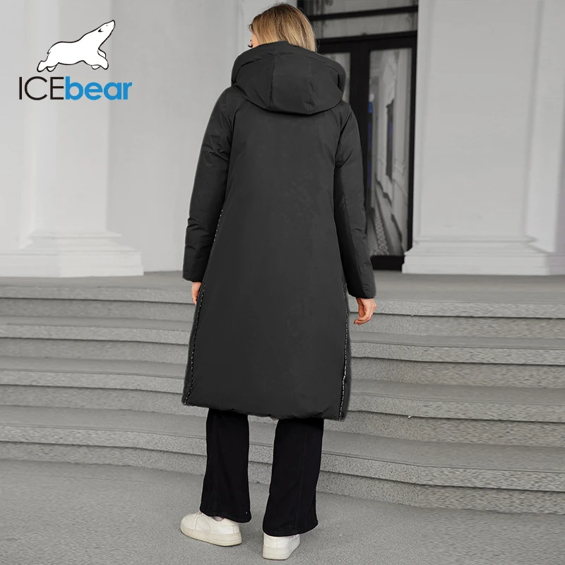 ICEbear Winter 2024 giacca da donna reversibile giacca con cappuccio con cerniera di alta qualità Brand Fashion Parka women\'s GWD4682I