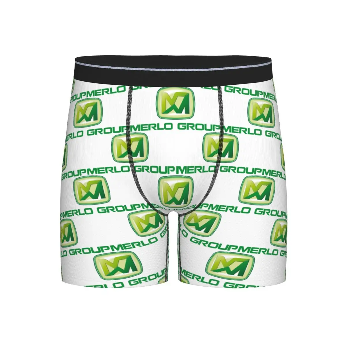 

Long Boxer Underpants Shorts Merlo Logo Panties Male Comfortable Underwear for Homme Man Boyfriend Gifts