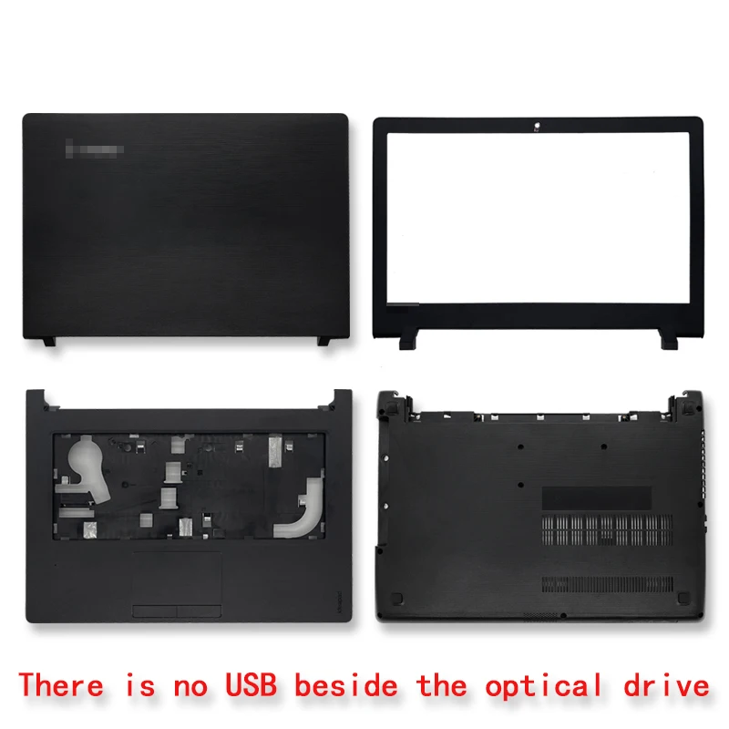 

НОВЫЙ верхний чехол для ноутбука серии lenovo ideapad 110-14 110-14ISK, задняя крышка с ЖК-дисплеем/передняя панель/подставка для рук/нижняя крышка, черная
