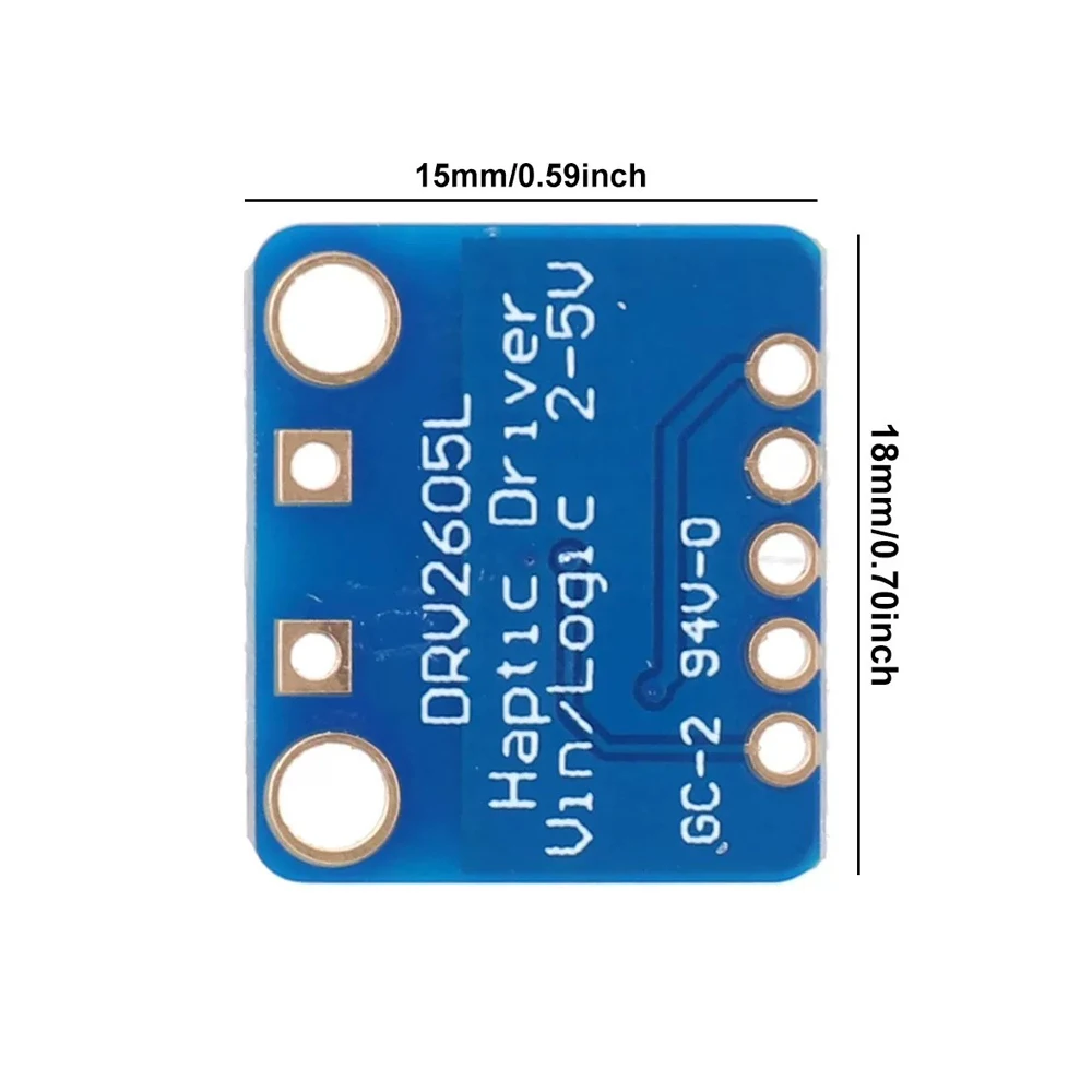 DRV2605L Vibration Motor Driver Module I2C Control 3V‑5V Logic With IN TRIG Pin Audio Trigger Vibration Effect Board for DIY