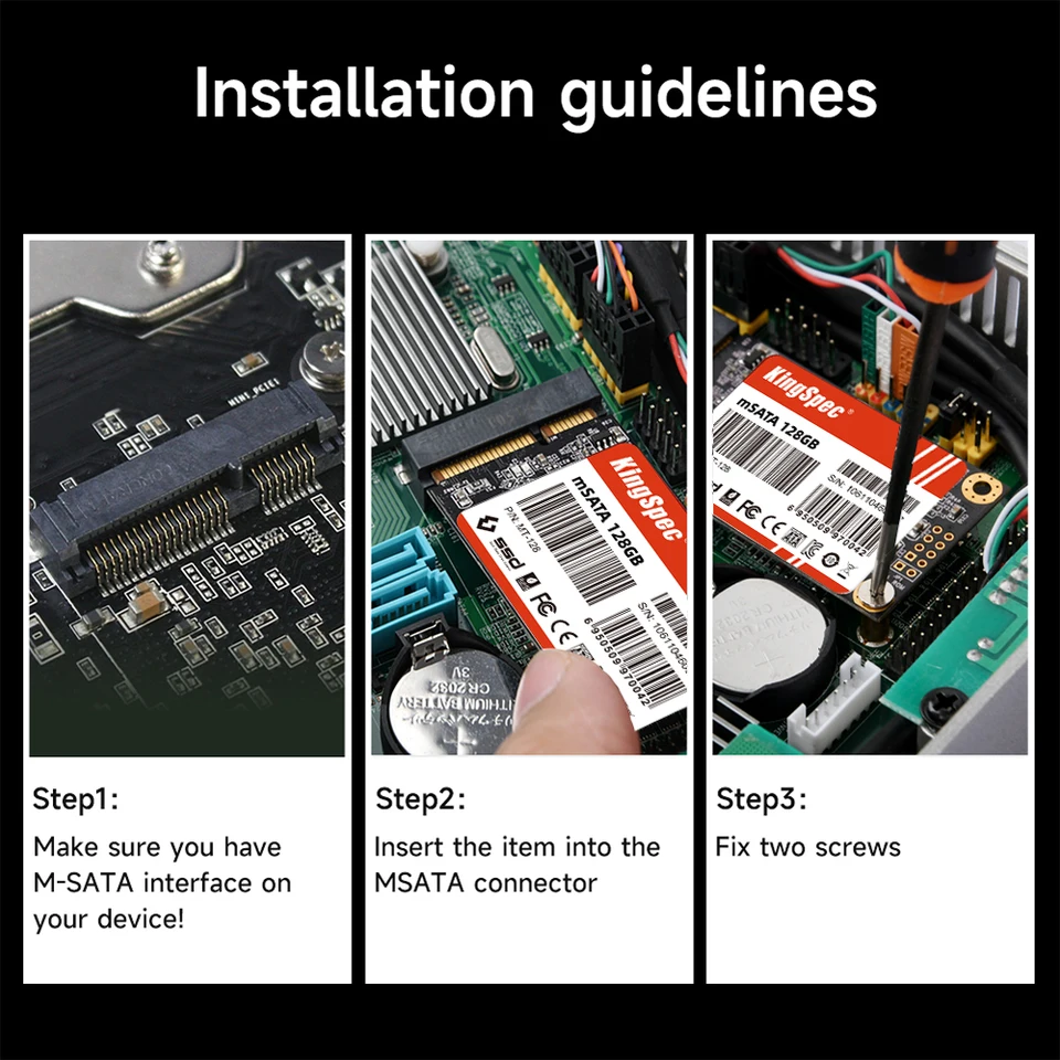 KingSpec mSATA SSD 128gb 256gb 512gb 1TB Mini SATA SATAIII