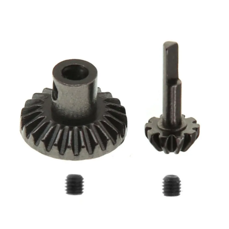 2pcs Wear-resistant Steel 6mm Main Gear+3mm Bevel Gear for WPL C24 D12 RC Model Car Upgrade Accessories