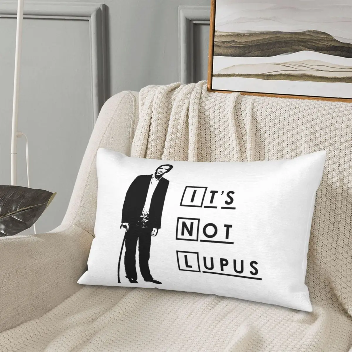 

Dr House - It's Not Lupus Rectangle Pillowcase Cushion Cover Decor Bedroom Bed Home Comfort Throw Pillow