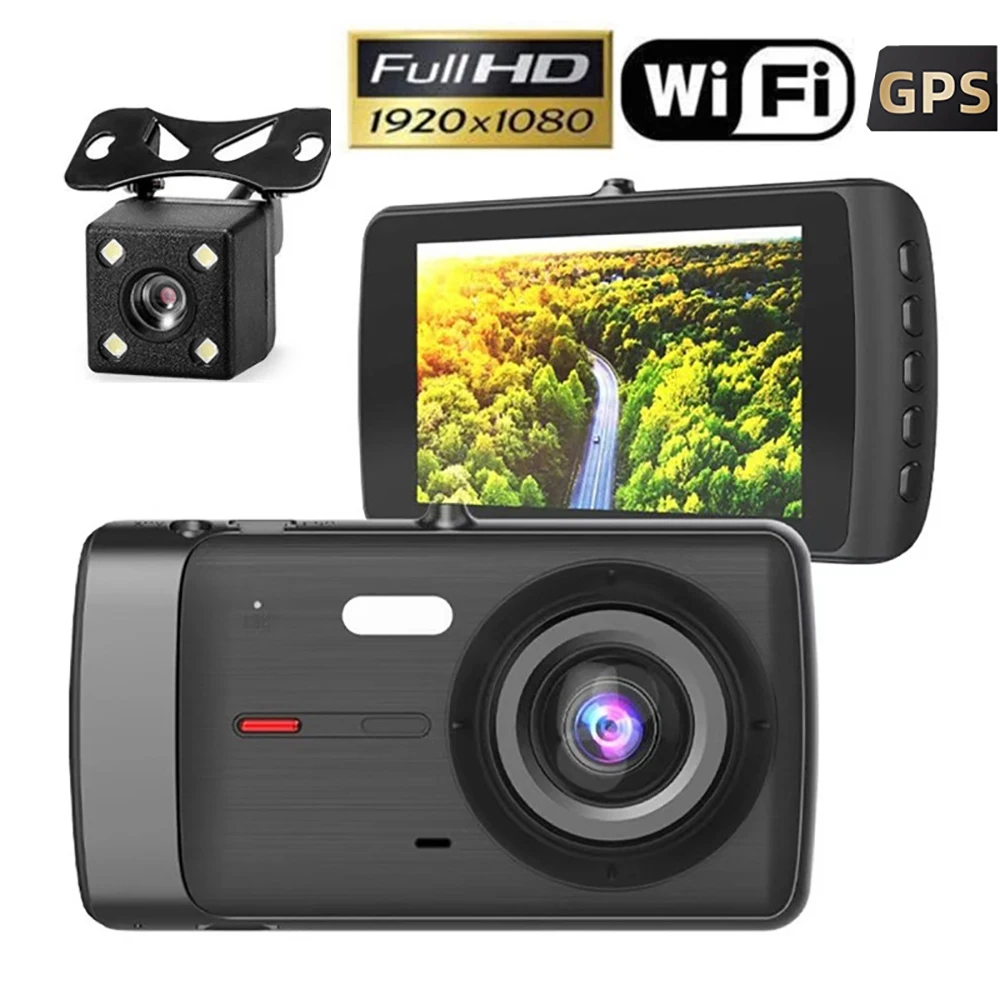 

Dash Cam WiFi Full HD 1080P Car DVR Rear View Camera Car Drive Video Recorder Night Vision Auto Dashcam Camera GPS Black Box