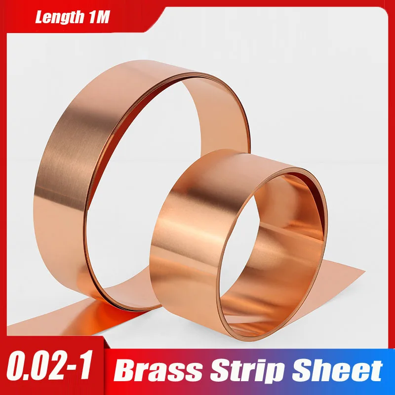 T2 1M Copper Belt Pure Red Copper Ultra-thin Copper Foil Copper Sheet Roll Thick Plate Grounding Conductive Heat Sink Non-brass