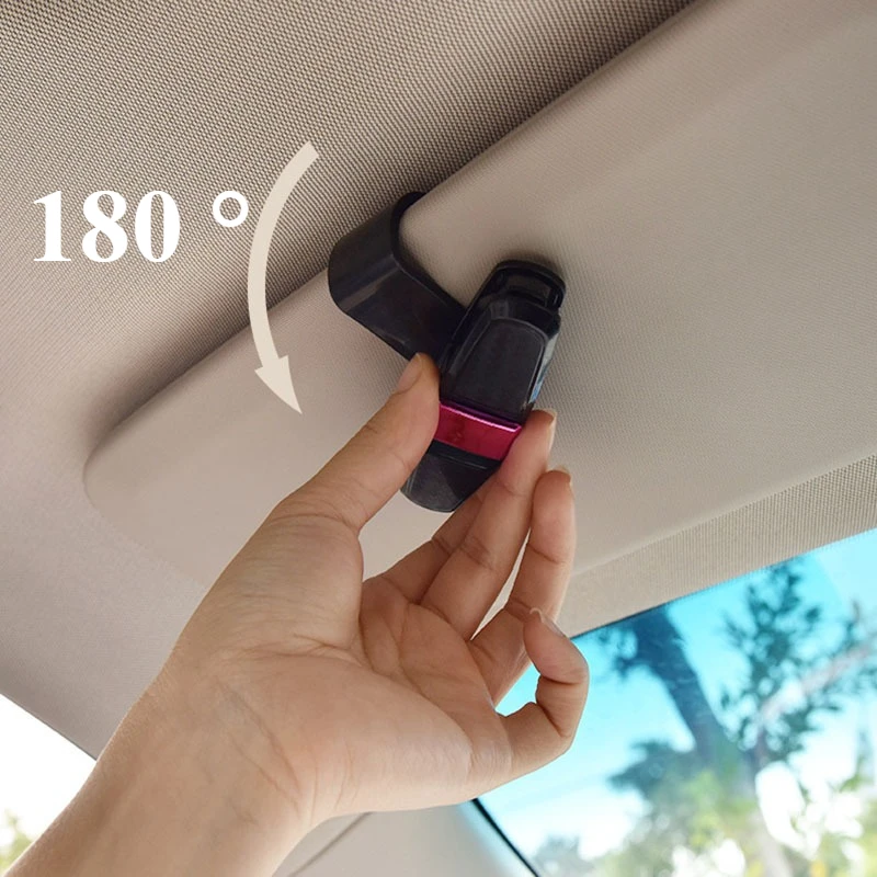 

Car Sunglasses Frame Carbon Fiber Bills Glasses Clip Multi Function In Car Creative Eye Box Card Double Headed Clip On Board