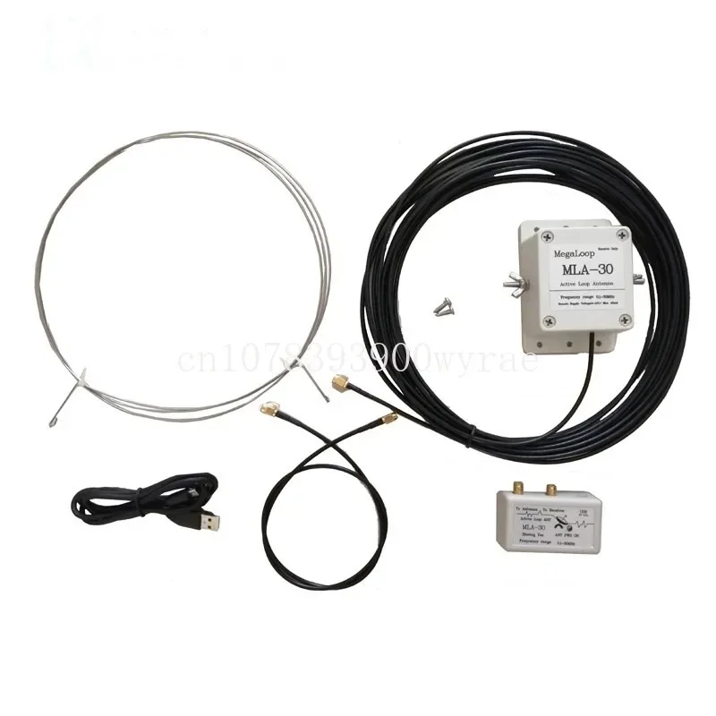 

MLA-30 ring active receiving low noise MW SW balcony erection antenna 100kHz - 30MHz For HA SDR Shortwave radio