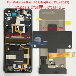 Original Foldable For Motorola Razr 2022 Razr 3 Razr 40 Ultra 2023 Razr 50 2024+Ultra /Razr 60 Ultra 2025 LCD Display Frame
