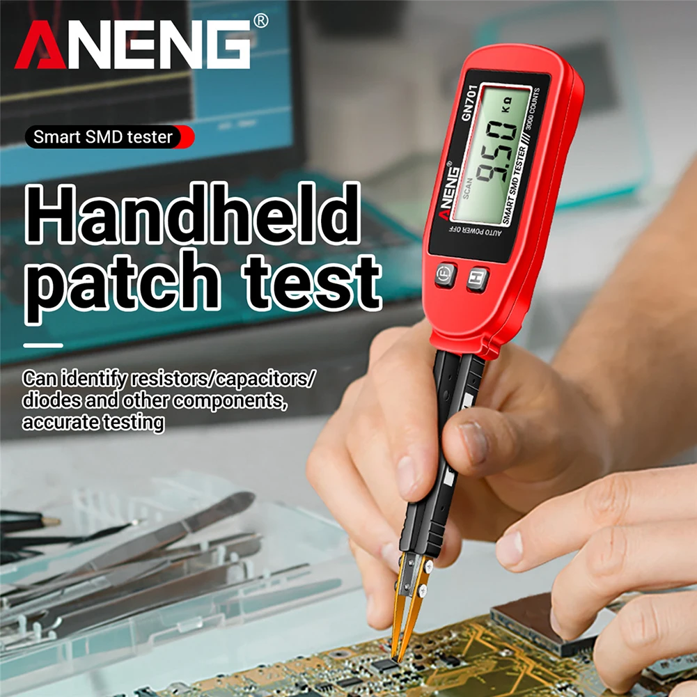 ANENG GN701 Digital Smart SMD Tester Electrical Multimeter Resistance Capacitance Continuity Diode Test Meter Electrician Tools