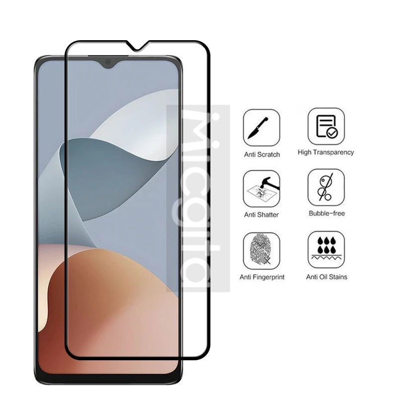 Full Cover For ZTE Blade A34 A54 A73 4G Screen protector Front Tempered glass film 9H Anti-Scratch 4/3/2/1PCS