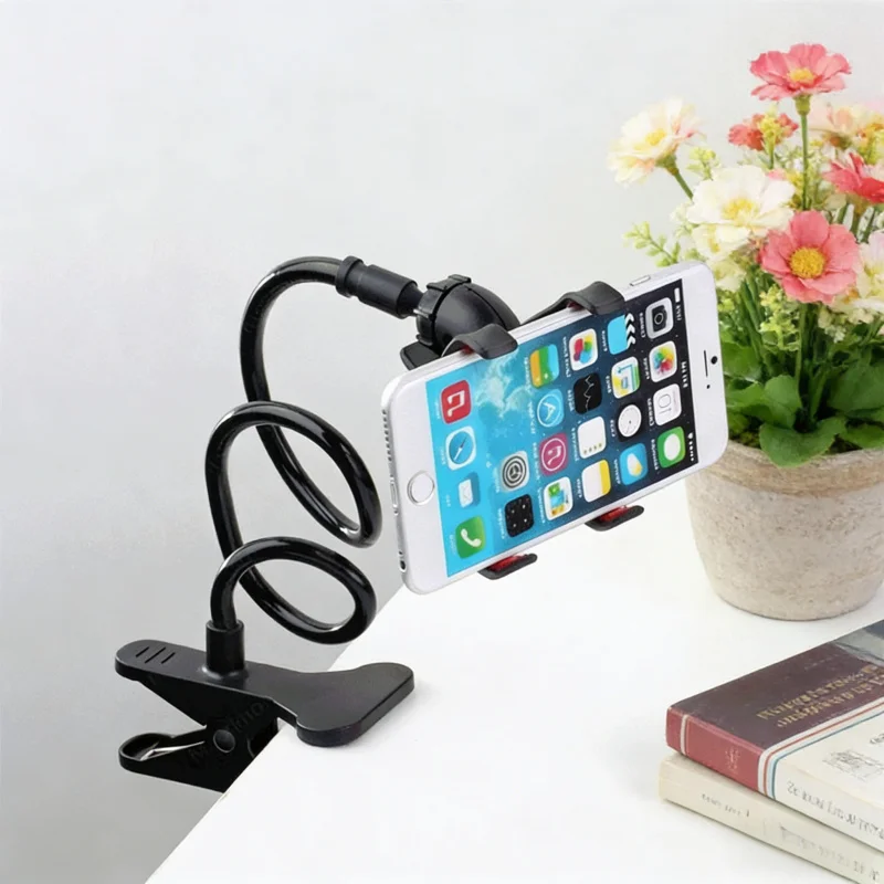 

2PCS Universal Mobile Phone Bracket Clamp Bedside Desktop Long Arm Lazy Phone Stand Support For iPhone Xiaomi Huawei Samsung