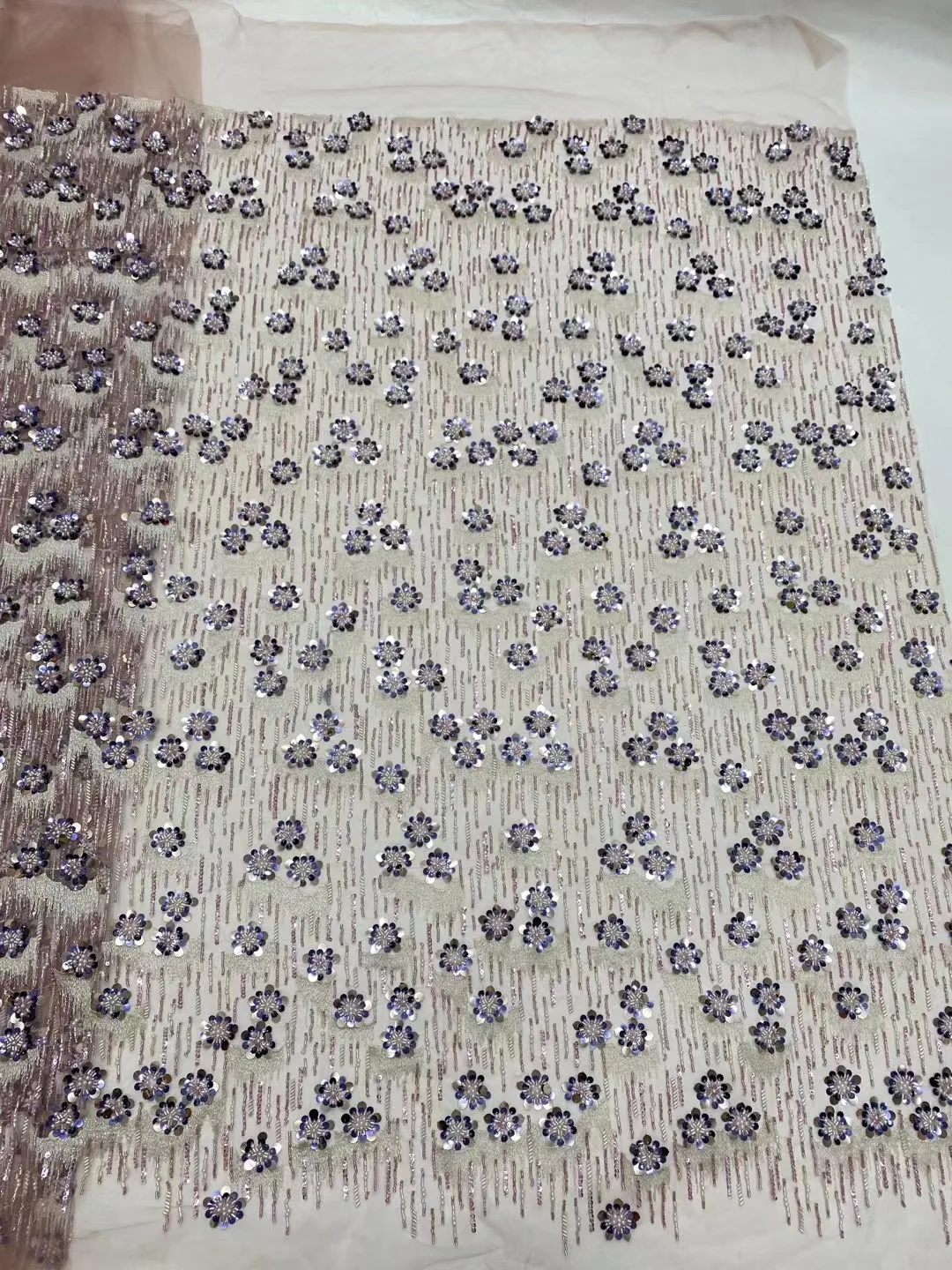 African Bicolor Guipure Cord Lace Fabric 2024 High Quality French Water Souble Sequins Lace Fabric For Women Christmas Dress Sew