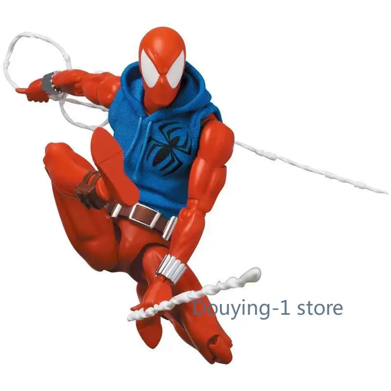 

Оригинальный Mafex No.186 Red Spiderman The Amazing Spider-Man CT игрушка Человек-паук аниме игрушка Коллекционная статуя украшение