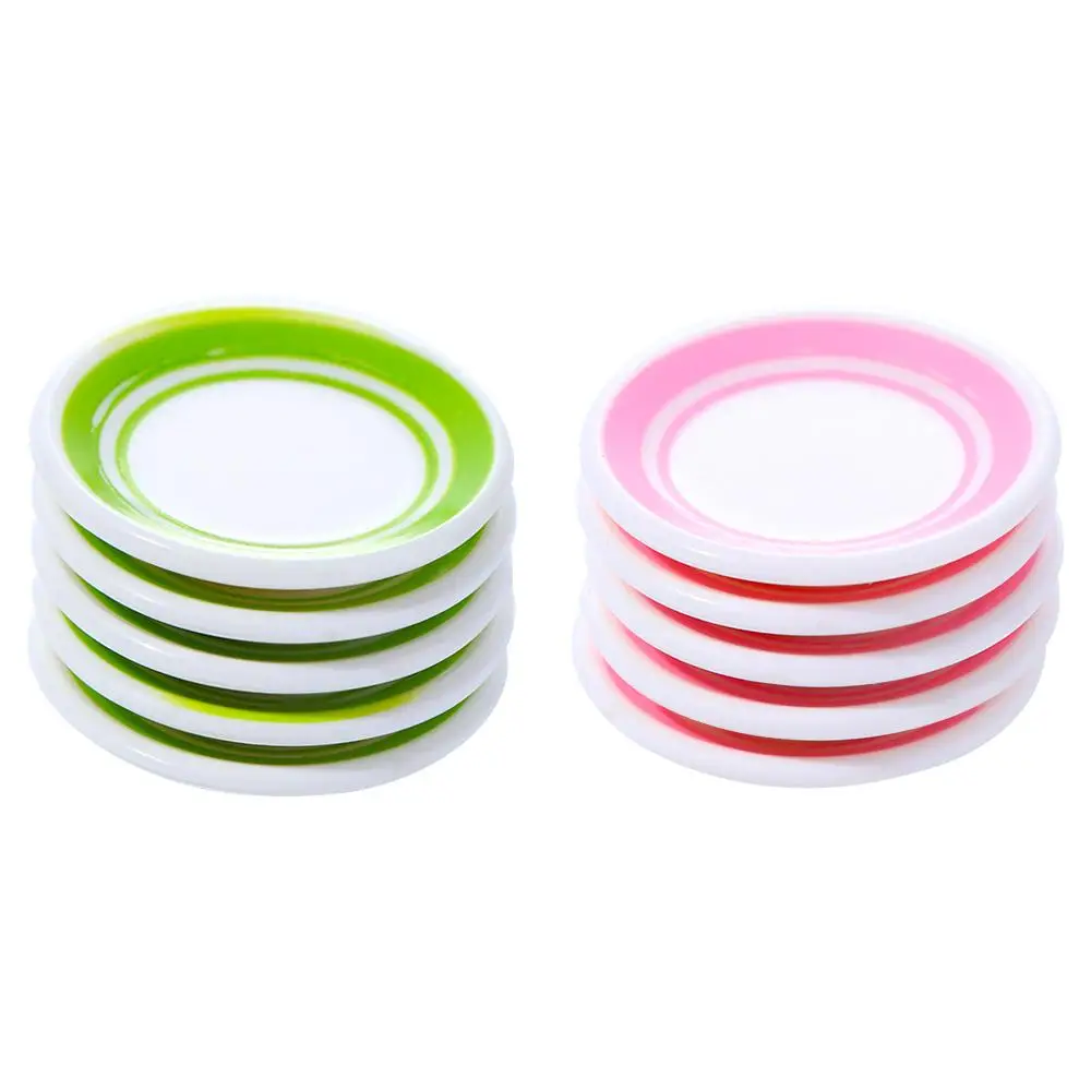 

Play Toy Doll House Accessorie Dolls Accessories Tableware Doll house Dinner Plates Food Dishes Photograph Props Kitchen Toys