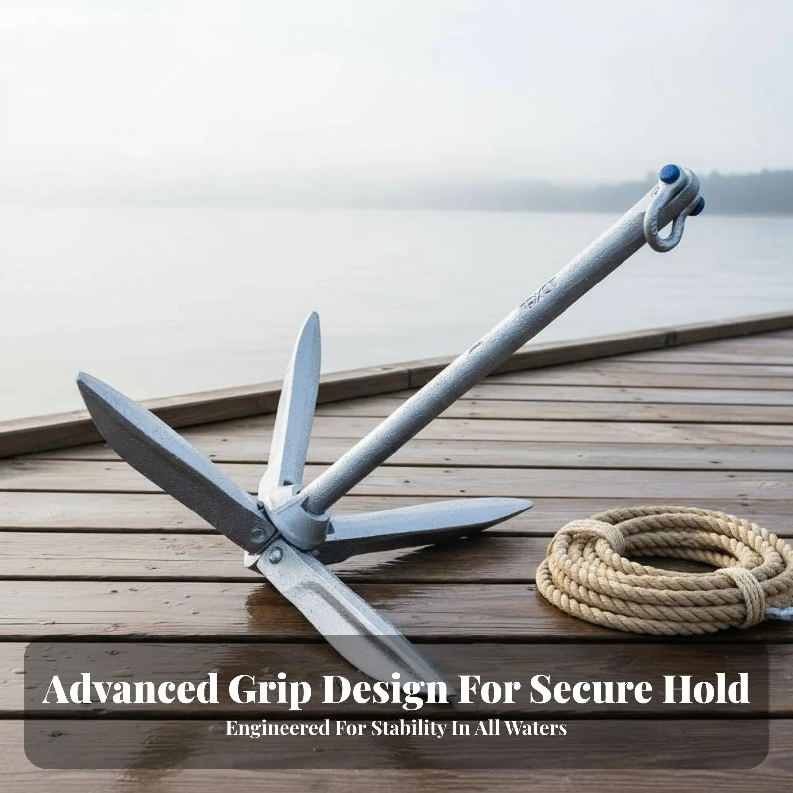 

4-Prong Boat Anchor Foldable Inflatable Boat Anchor Boating Equipment Small Sturdy Duty for Paddle Paddlers, Catch Ing, Kayaking