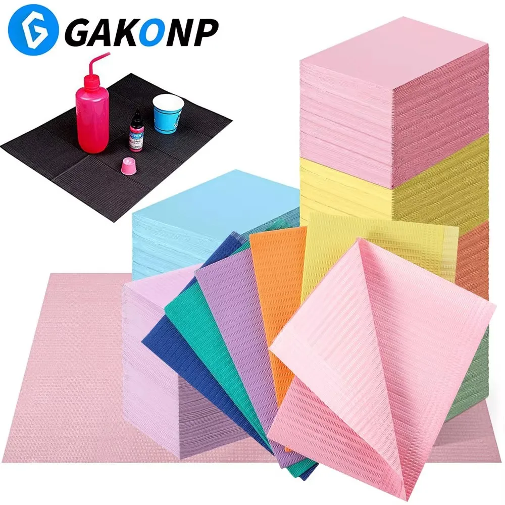 125/50/5pcs Tattoo Clean Pad Colorful Dental Bibs Disposable Waterproof Tattoo Table Cover Tattoo Bib Napkin Tattoo Accessories