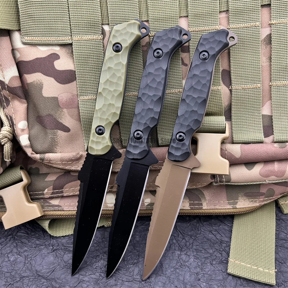 

Нож для туризма и активного отдыха с фиксированным клинком, многофункциональный нож для рыбалки, клинок из стали 7Cr13Mov, рукоять из нейлонового волокна, походный нож