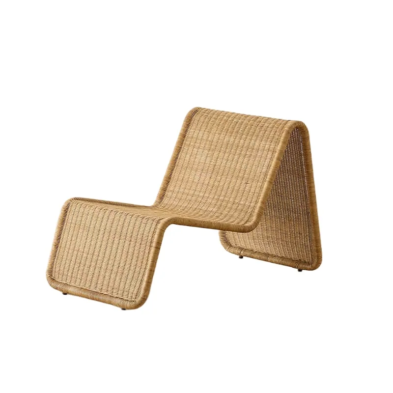 

Outdoor rattan chair leisure single rattan chair bed balcony hotel garden rattan furniture