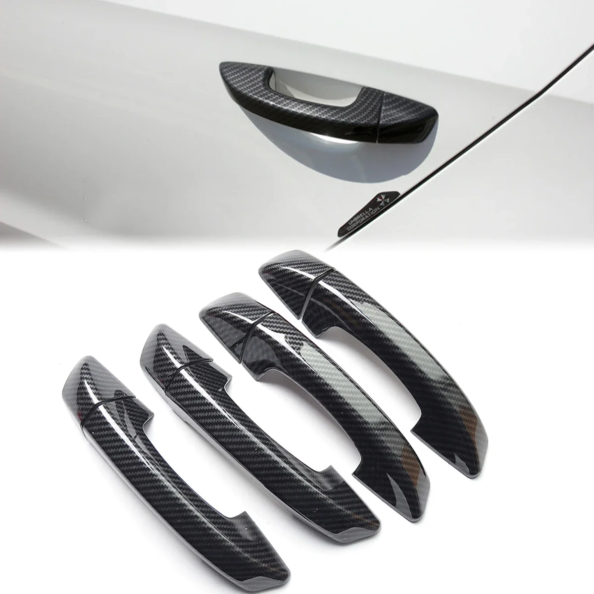 

For Volkswagen VW Golf 6 MK6 Auto Side Door Handle Cover Trim Sticker 2009 2010 2011 2012 2013 Carbon Fiber Look Car Accessories