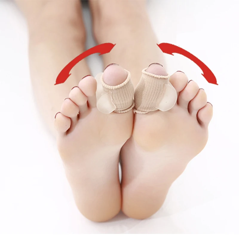 Separador de dedos para pedicura, Protector de silicona para el cuidado de los pies, alisador ortopédico, Corrector de juanetes, Hallux Valgus