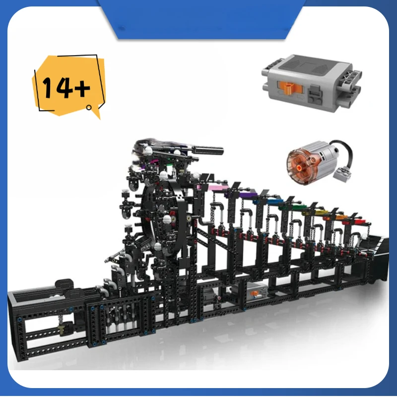 Schimmel Koning 26006 Technische Rollende Bal Bouwsteen De Gemotoriseerde Regenboog Tensegrity Model Assemblage Marmer Run Speelgoed Kids Gift