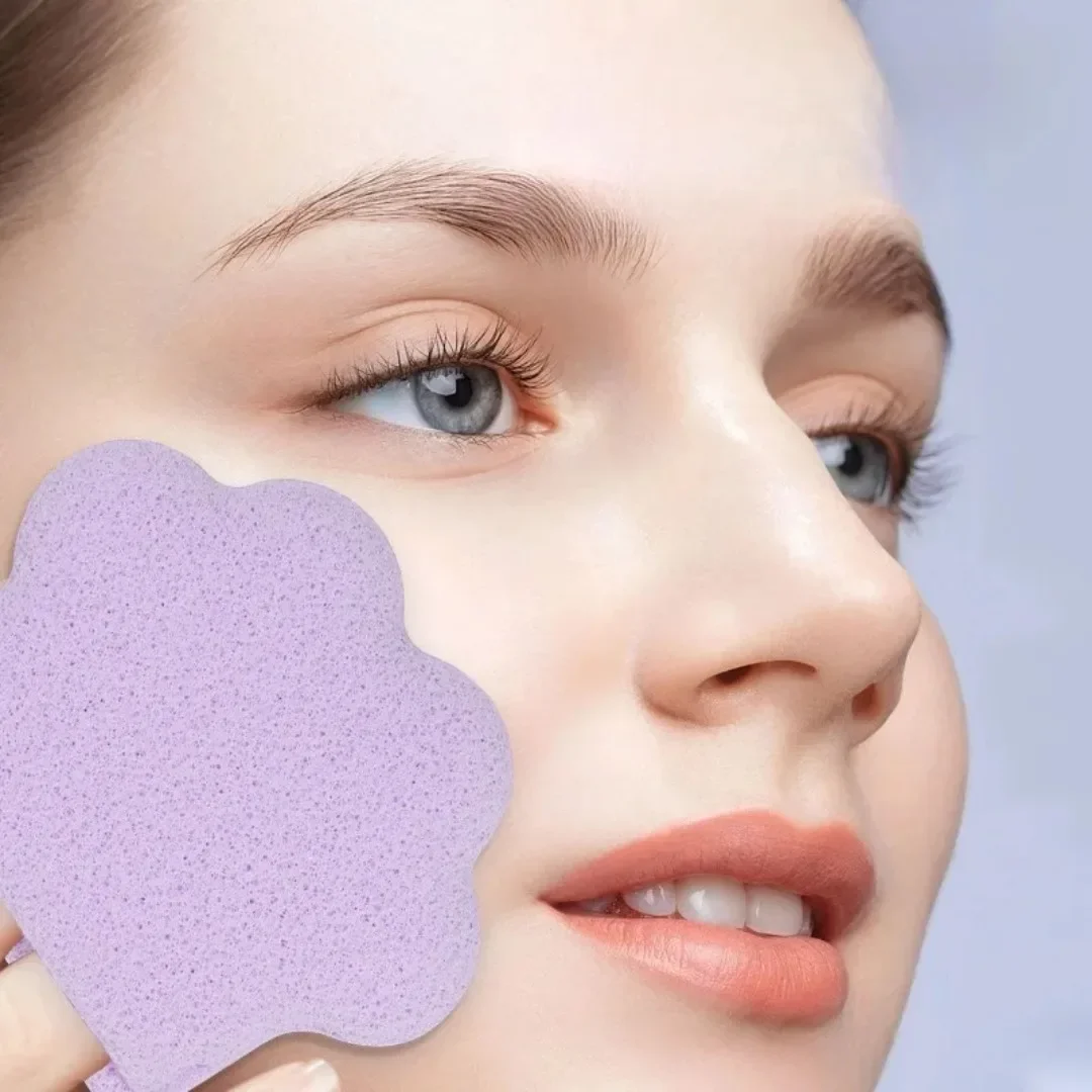 Esponja Facial de pata de gato, almohadillas de limpieza Facial, guante reutilizable, esponja de baño, almohadillas exfoliantes de burbujas, herramientas de maquillaje de limpieza profunda, 1 ud.