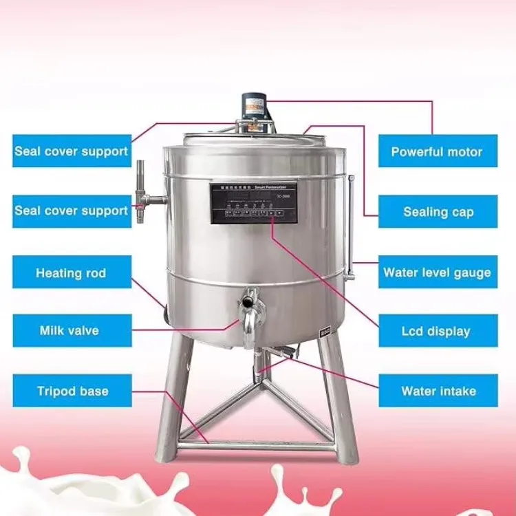 Professional Commercial Pasteurization Machine for Milk Juice Beer Sauce Sterilization Dairy Stainless Steel Equipment