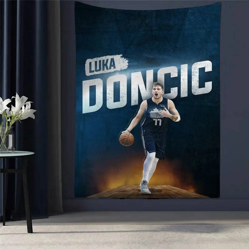 

Basketball Star L-Luka D-Doncic DIY Wall Tapestry Hanging Tarot Hippie Wall Rugs Dorm INS Home Decor