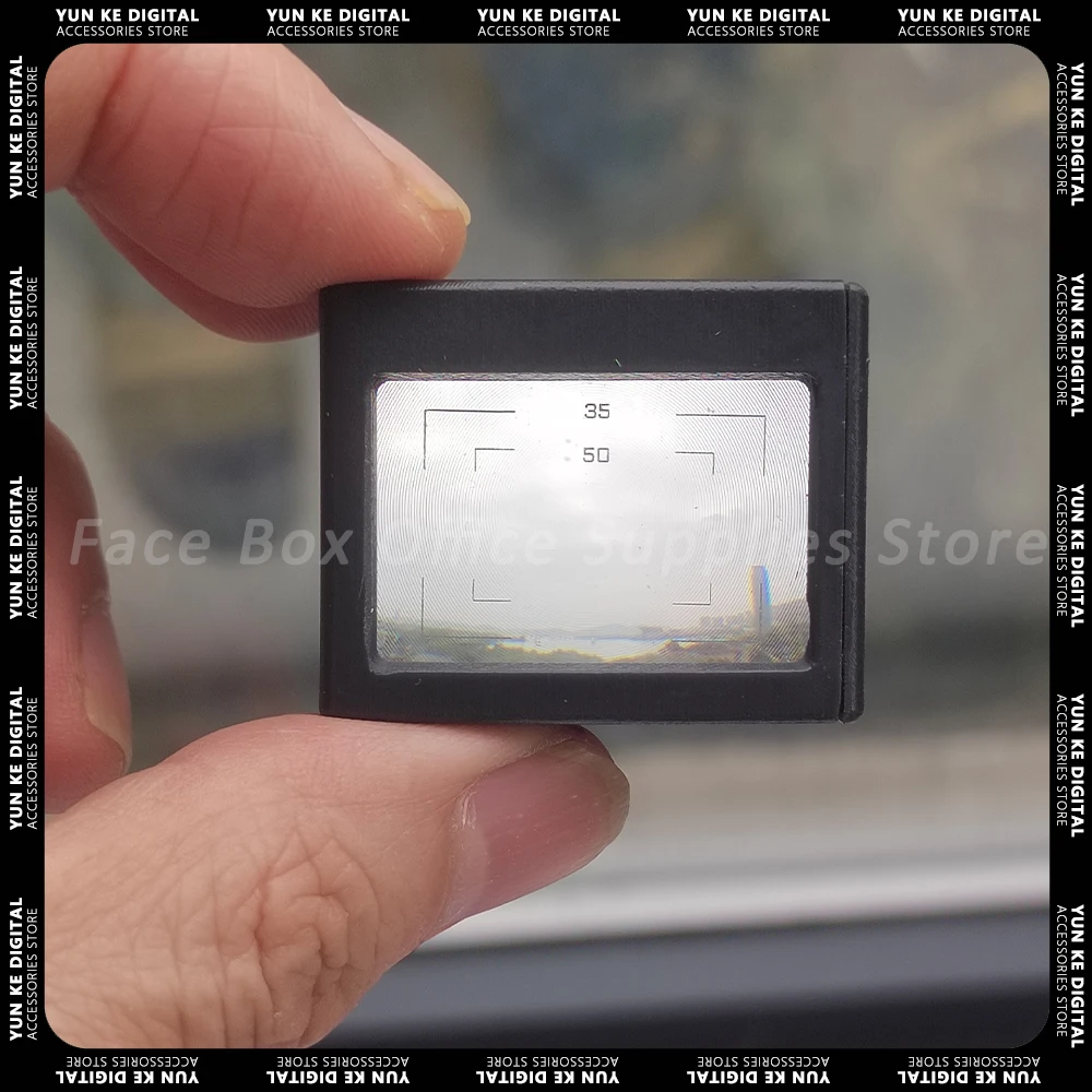 Optyczny płaski wizjer w talii 28 mm z linią ramki 35/50 40 Niestandardowy regulowany przesunięcie osłony wizjera stóp Prezenty fotograficzne