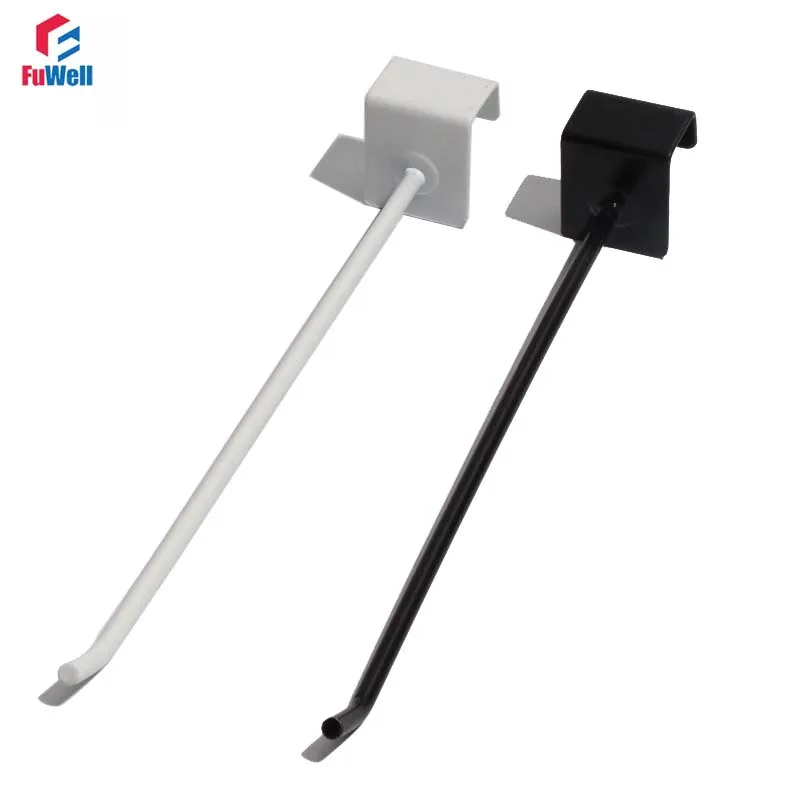 FuWell 4.2mm Wire Diameter Square Tube White Black Silver Single-line Bayonet 1.5 Square Hook 5cm/10cm/15cm/20cm