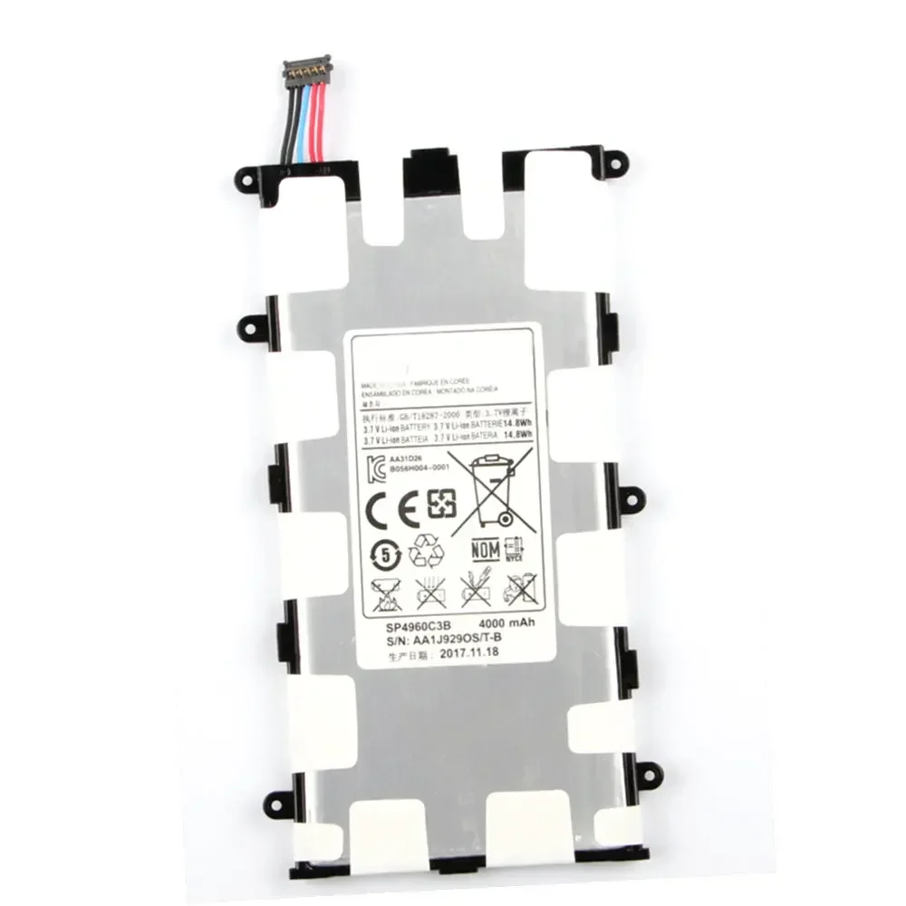 4000mAh SP4960C3B Battery For  2 7.0 P6200 P3100 P3110 P3113 GT-P3110 Battery