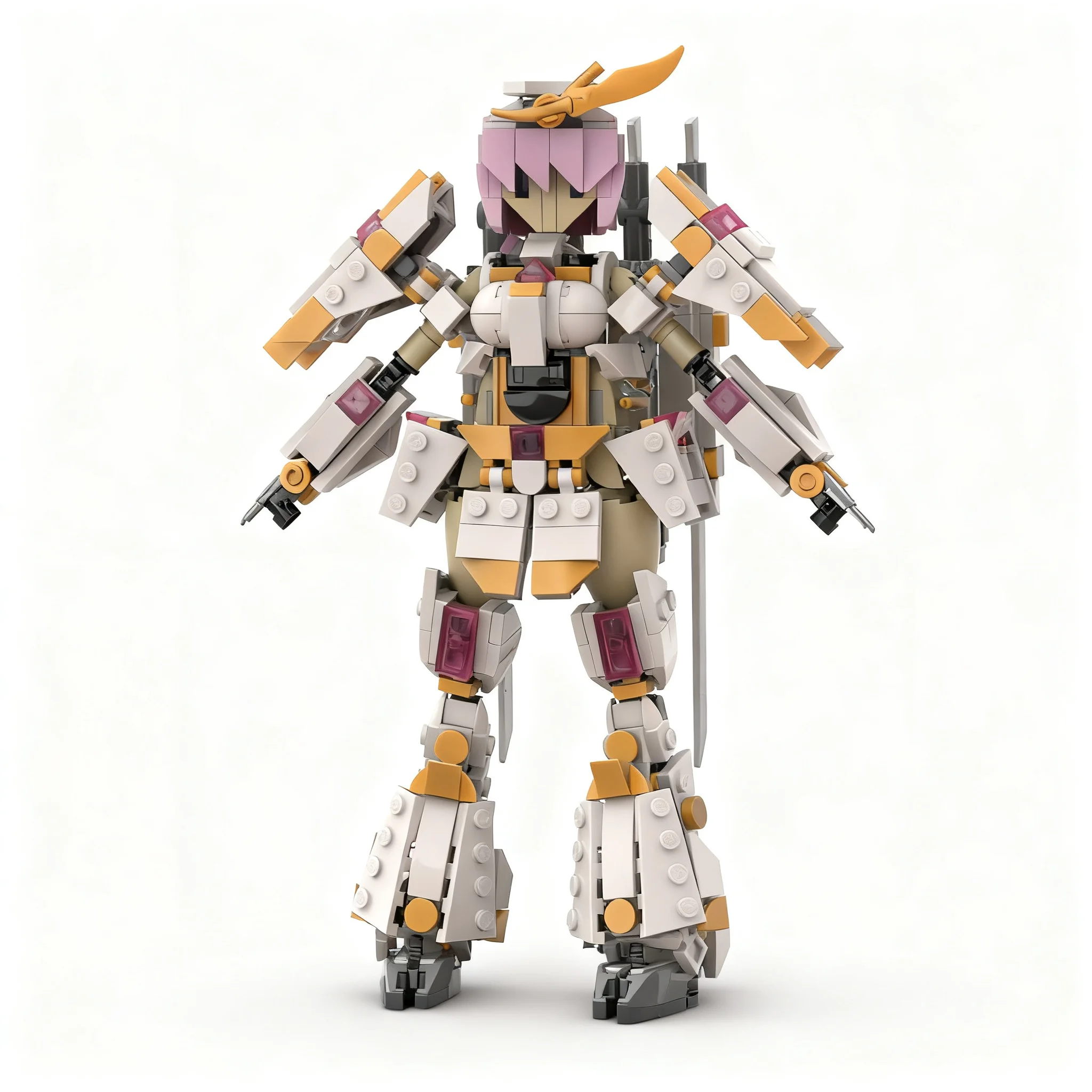 666pcs MOC System Frame Arms MAGATSUKI KIKKA Grande Scale 1 6 Buildable Anime Action Figure Model Building Blocks Christmas Gift