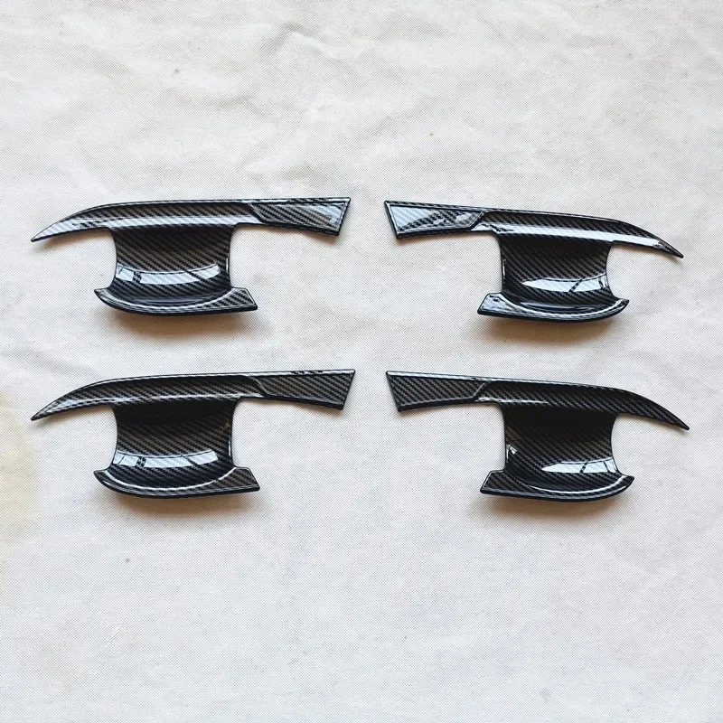 

For Geely Emgrand IV 2021 2022 2023 2024 Accessories Door Handle Bowl Cover Trim Plastic Imitation carbon fiber