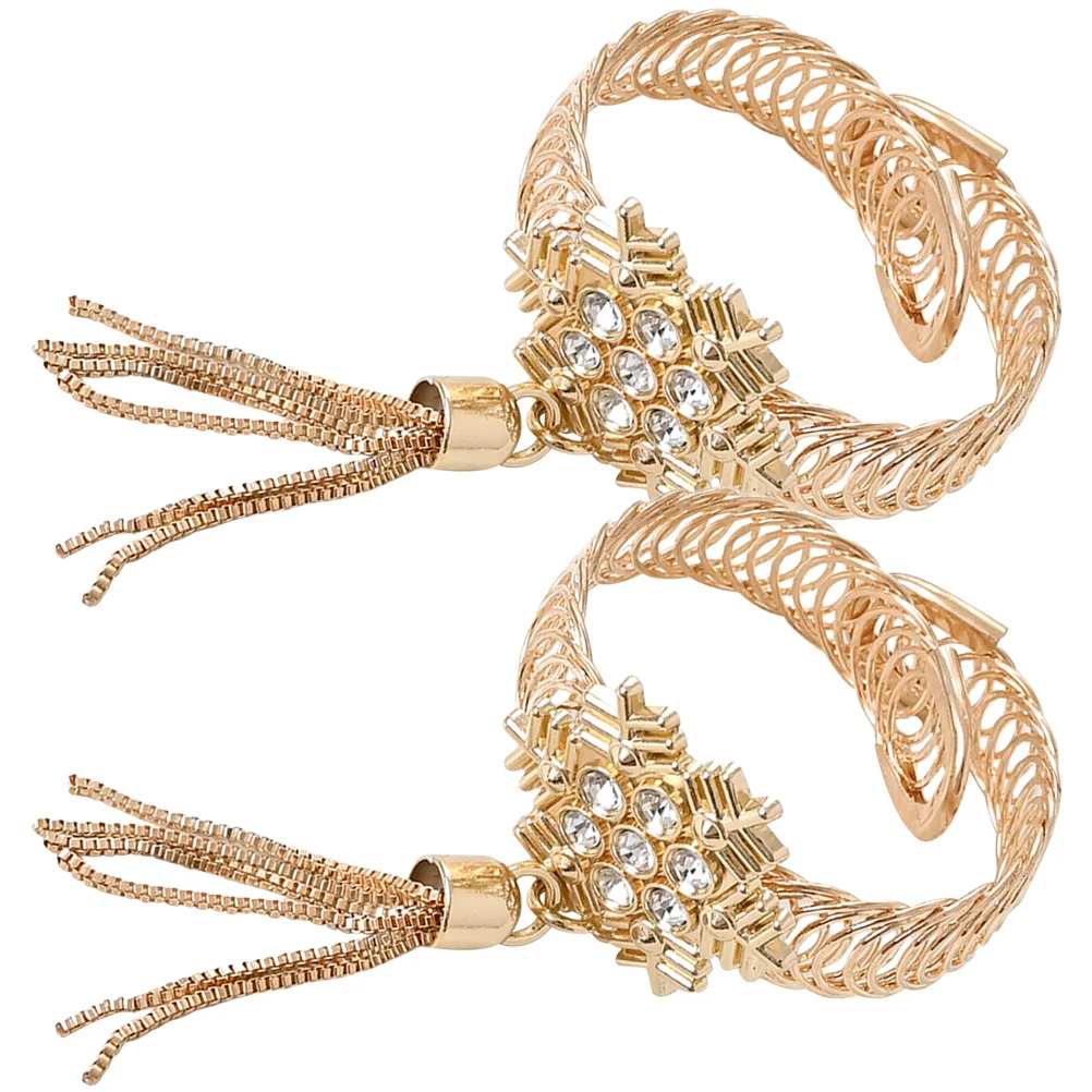 

2Pcs Sturdy Metal Curtain Buckle Elegant Decorative Holdback for Curtains Home Kitchen Hotel Curtain Buckle Tieback for Home