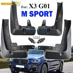 Set Front Rear Mudflaps For BMW X3 G01 M sport 2018 2019 2020 2021 Car Mud Flaps Mudflaps Splash Guards Mudguards Fender