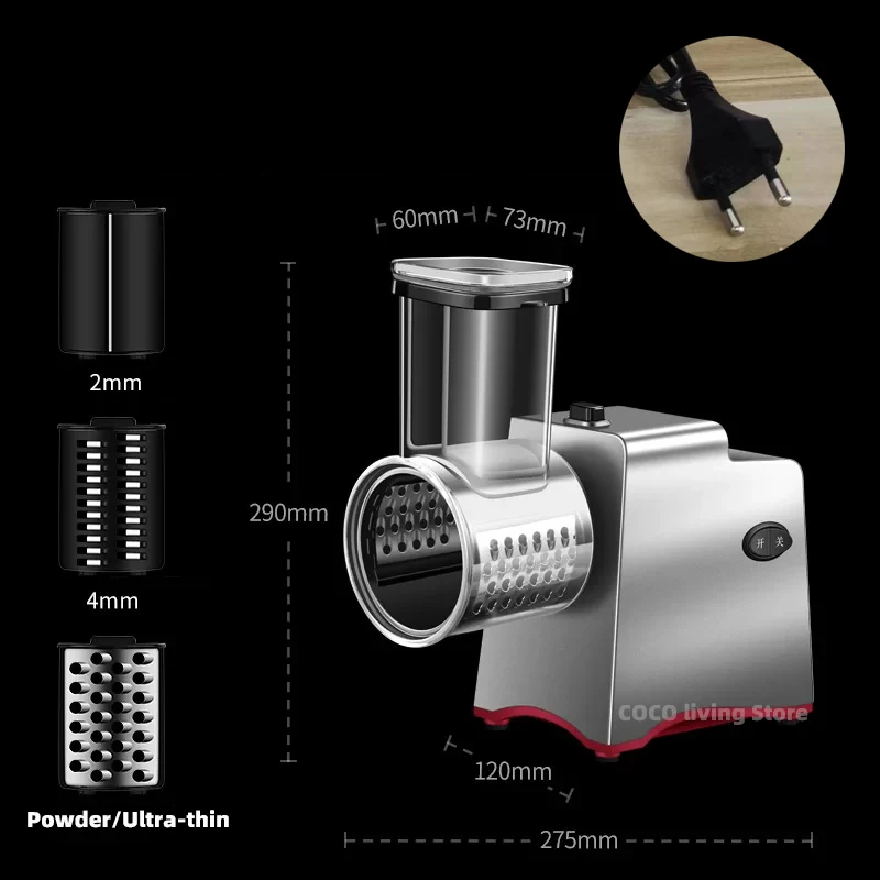 220V Electric Vegetable Slicer Multifunctional Vegetable Cutter God Commercial Automatic Potato Shredder Shredder Slicer Home