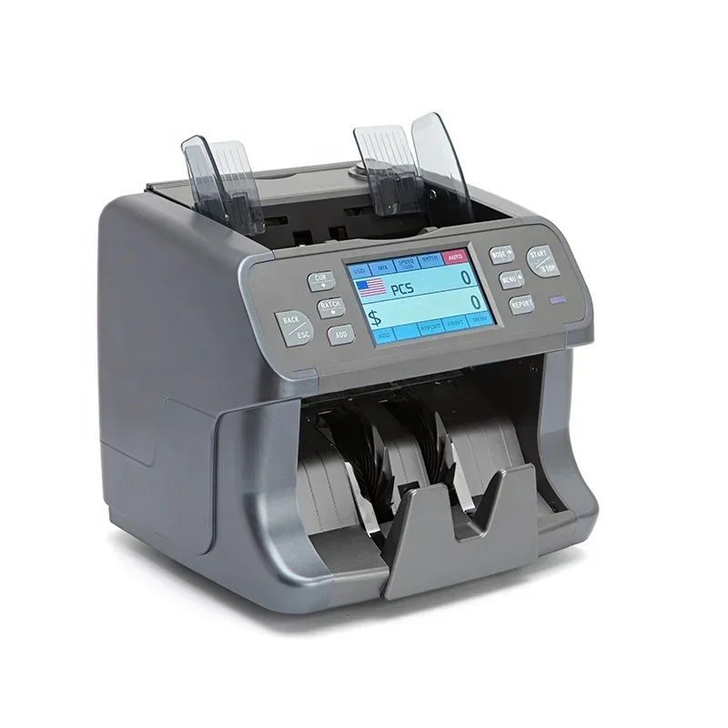 Best Price Custom Bill Counting Machine Cash Counter Portable Money Counter Front Loading Mix Value Counter Sh-27c