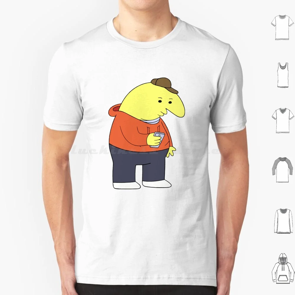 Smiling Friends Charlie With Phone-Adult Swim T Shirt Men Women Kids 6xl Smiling Friends Psychicpebbles Pim Gleb Charlie Alan