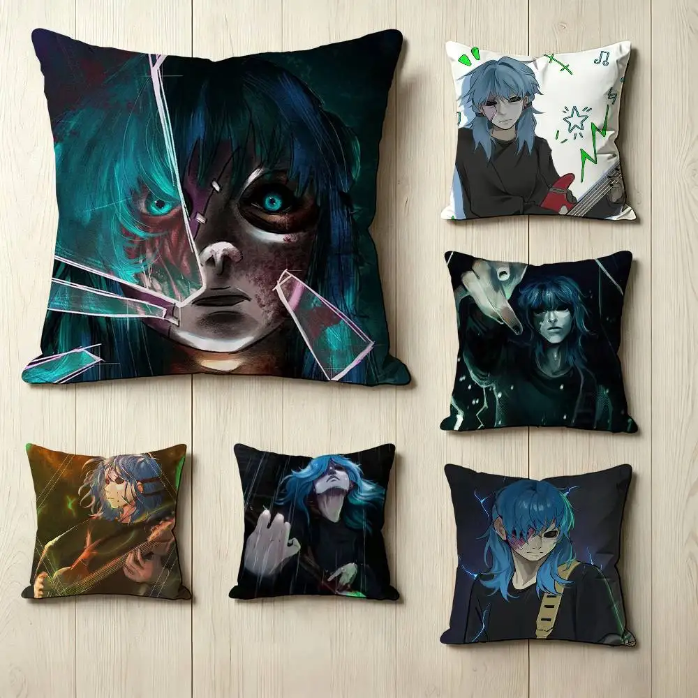 Game S-Sally F-Face S-Sally F-Fisher  Pillow Case Square Double-Sided Sofa Cushion Cover Bedroom Bedside Pillow