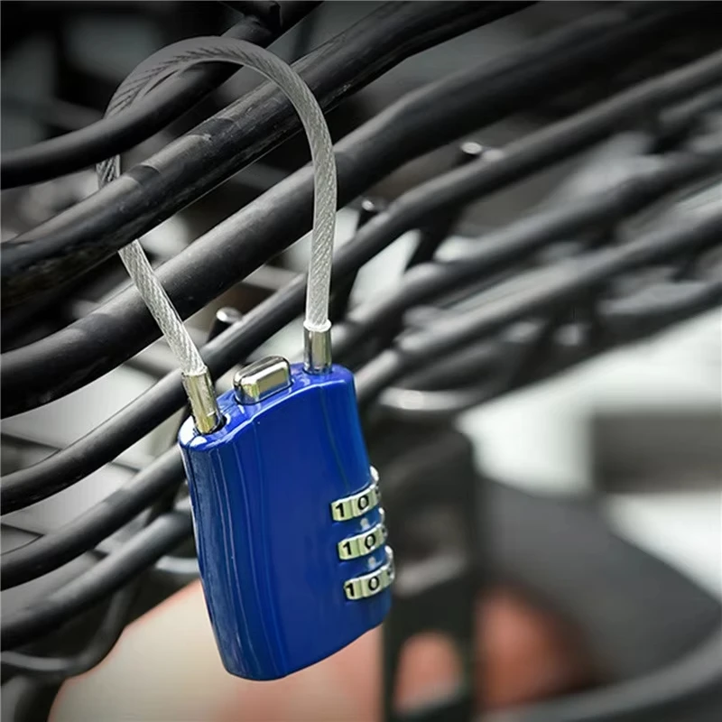 Mini lucchetto per bagagli serrature a 3 cifre valigia TSA Lock Dial digit Number Code combinazione lucchetto sicurezza viaggio sicuro Password Locks