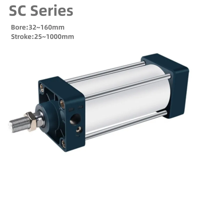 SC Series of Pneumatic Standard Cylinder Bore 160mm, Stroke 25/50/75/100/125/150/175/200/250/300/350/400/450/500/600/700/800mm