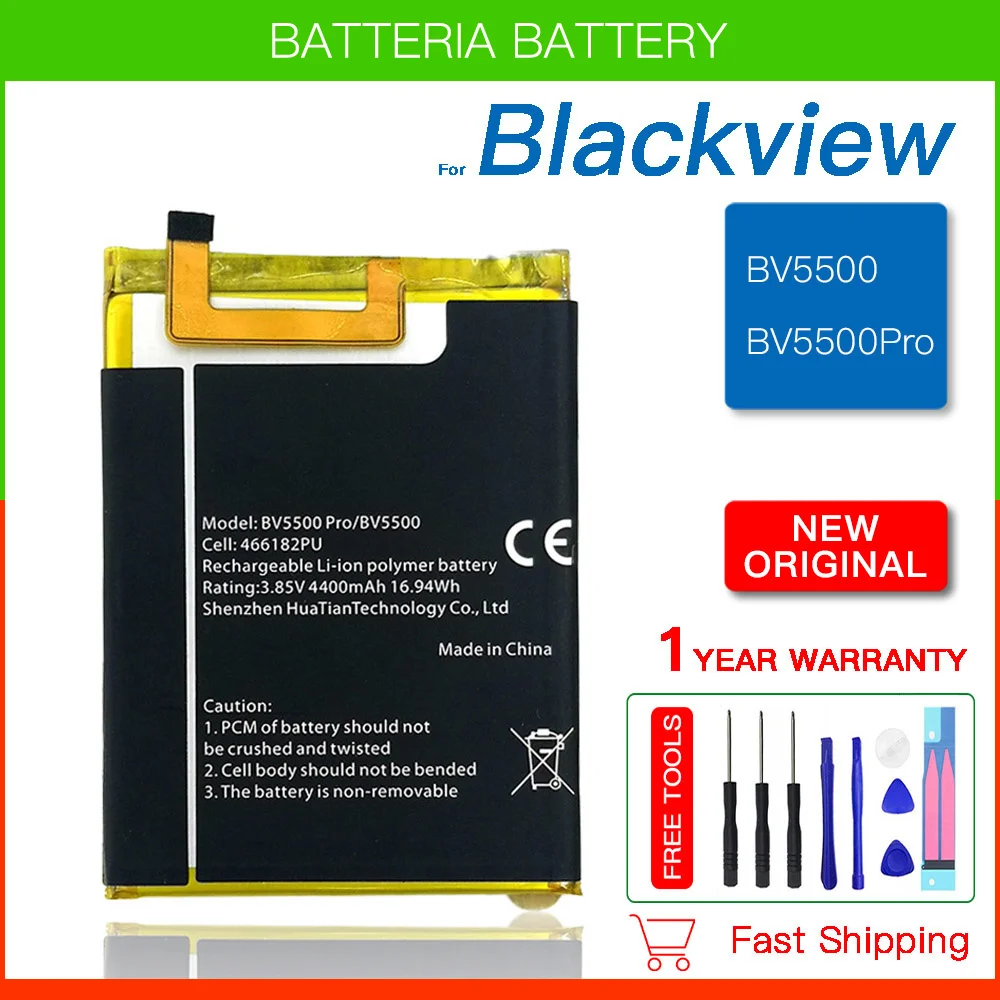 

100% Original BV5500 4400mAh Battery For Blackview BV5500 Plus BV5500 Pro High quality Batteries With Tracking Number free gift