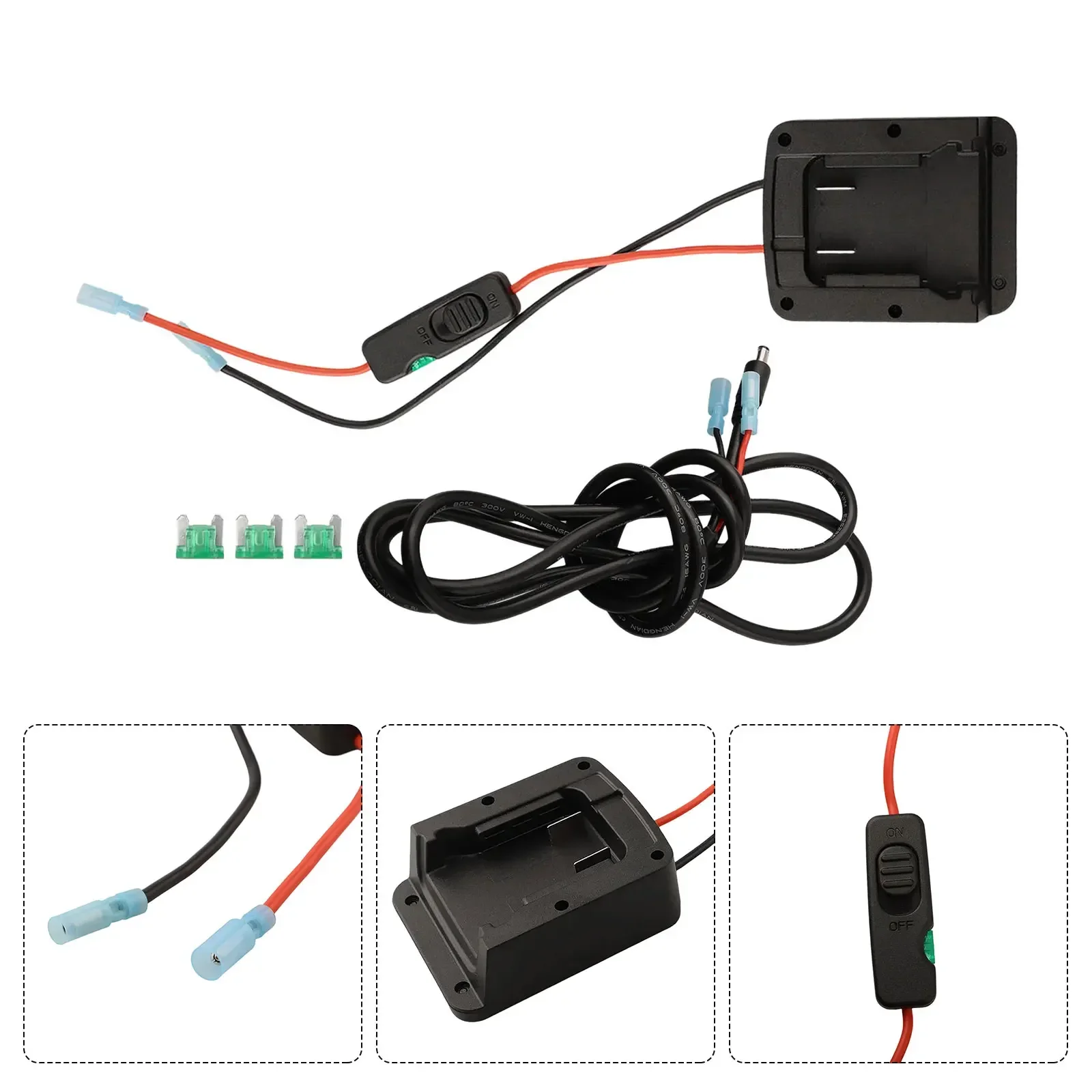 

Silicone Wire DC Power Cable Battery Power Connector 12.5 Inches Wire Convenient Wire Terminal Easy Installation