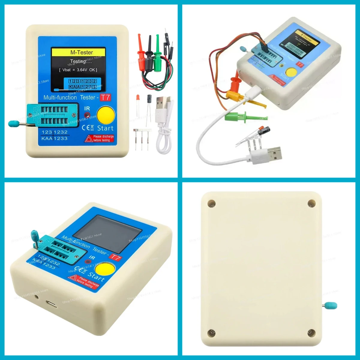 3.5 Inch TFT Screen Multi-purpose LCR Transistor Tester Fast Multimeter Infrared For Diode Capacitor NPN PNP Test