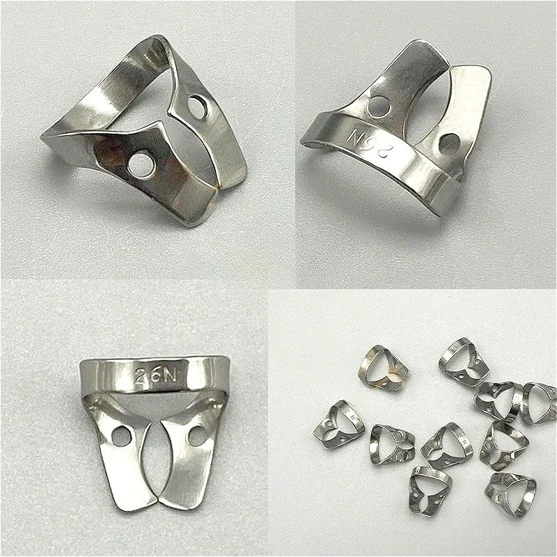 2pcs 26N Rubber Dam Clamp, Repair Barrier Clamp, Stainless Steel Saltwater Clamp, Laboratory Orthotic Material Best Tools s