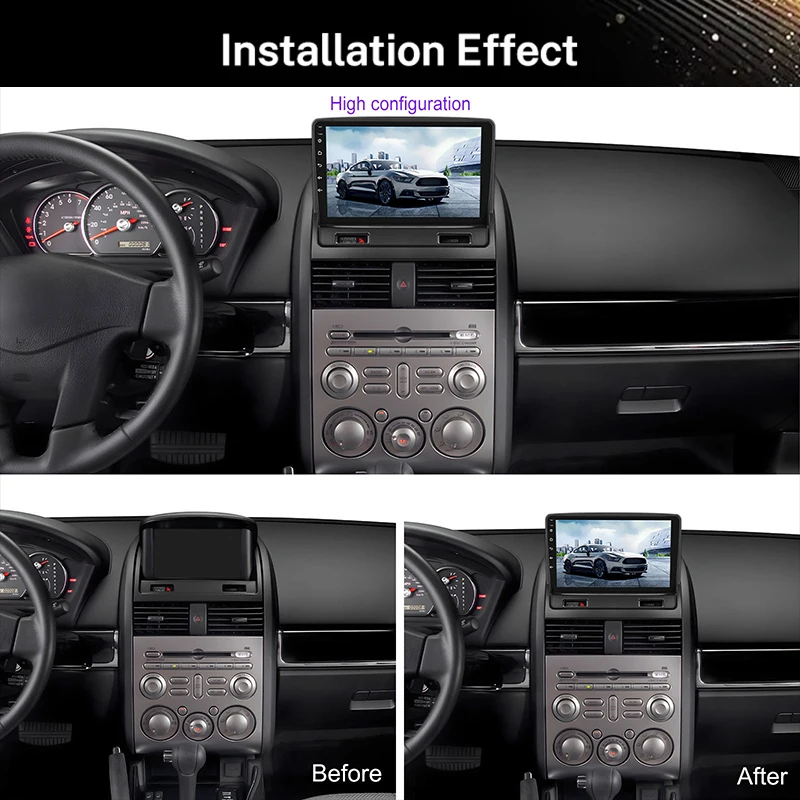 9 Inch Car GPS Audio WIFI BT Android Auto Carplay DSP RDS Stereo Video Multimedia Player Radio for Mitsubishi Galant 9 2003-2012